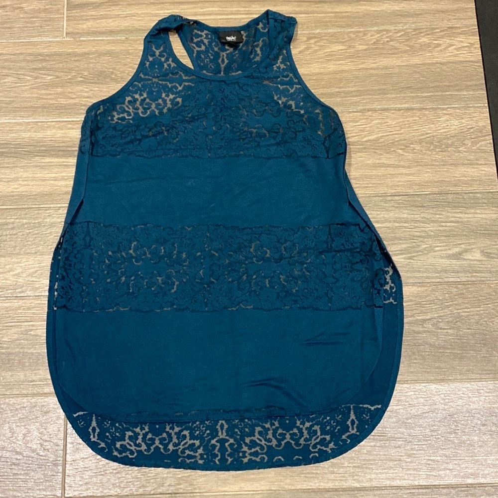Massimo dark green tank top size M